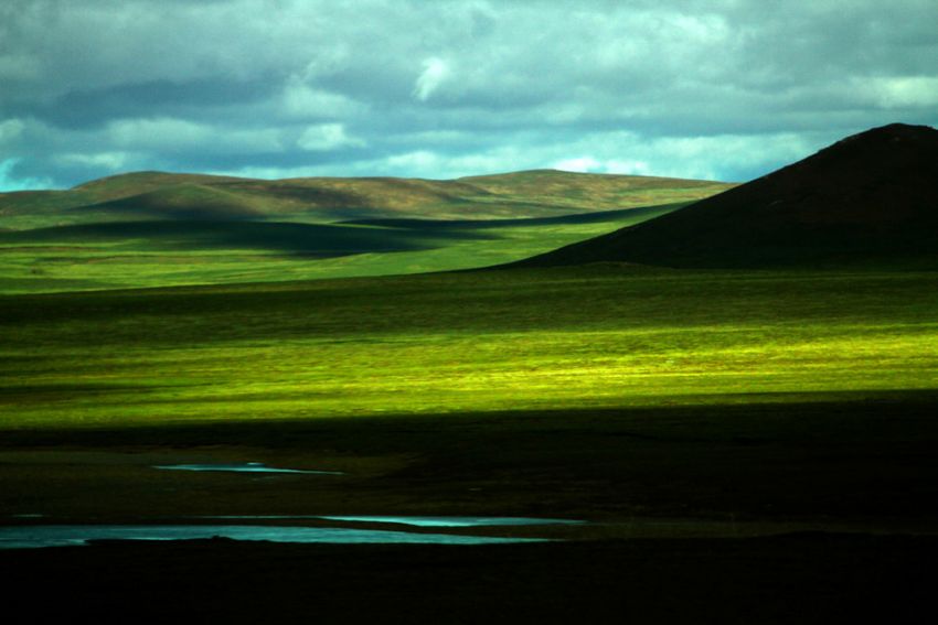 一望无垠的风景 青藏铁路沿线随拍