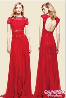 新春佳节vs.喜气婚礼 婚纱的色彩之火红婚纱设计