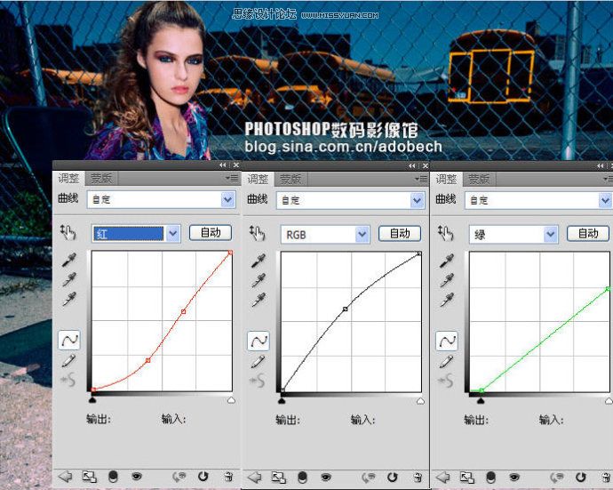 Photoshop调色教程：调出灯光下的冷色调